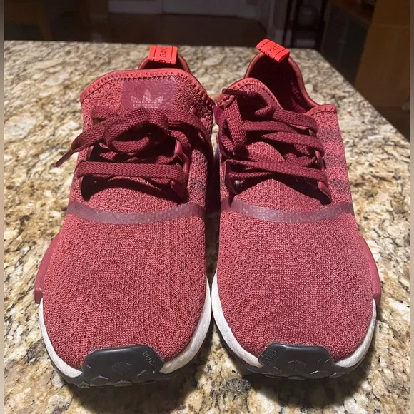 Women’s Adidas NMD R1 Maroon Sneakers - Picture 4 of 10
